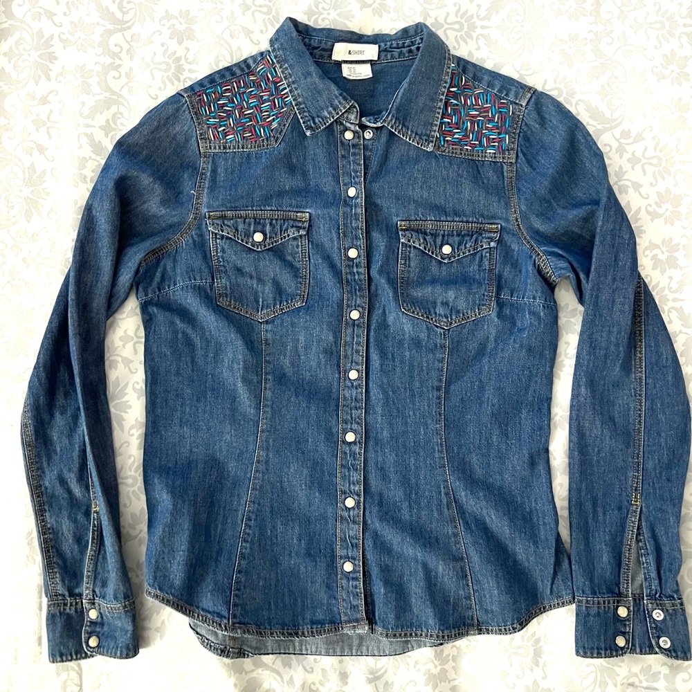 Denim Button Up Shirt 10